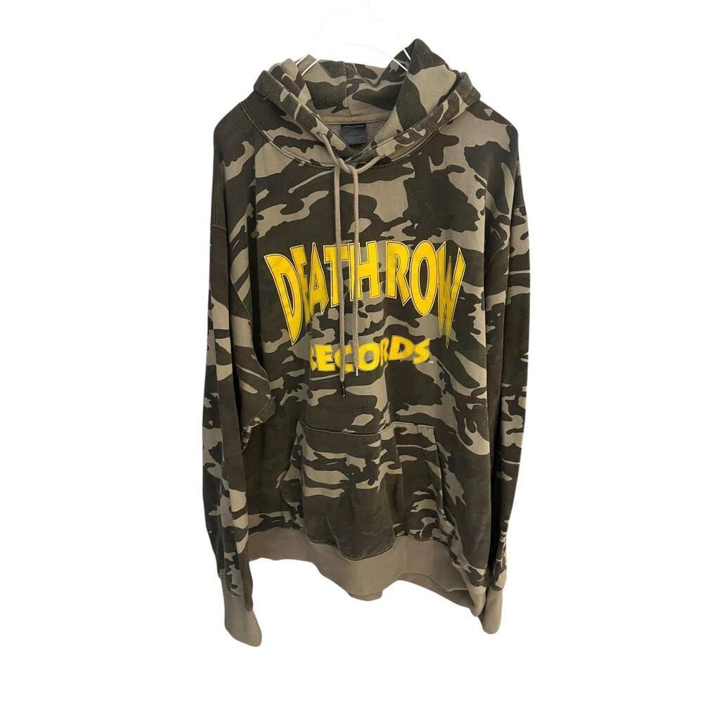 Crooks and Castles men's 3XL Death Row Records Camo hoodie